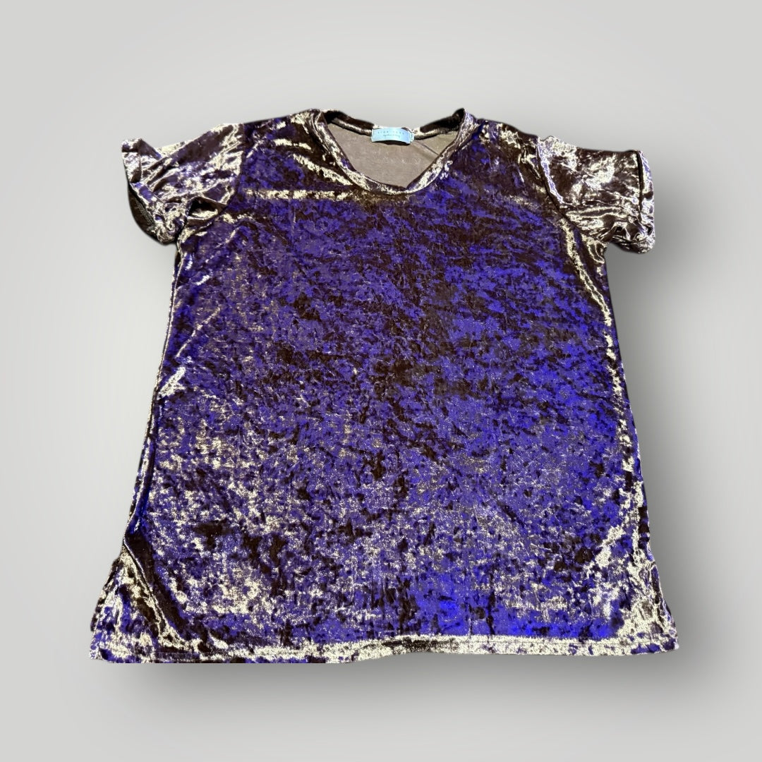 Sign Here Signature Clothing Crushed Velvet Top Size M/L